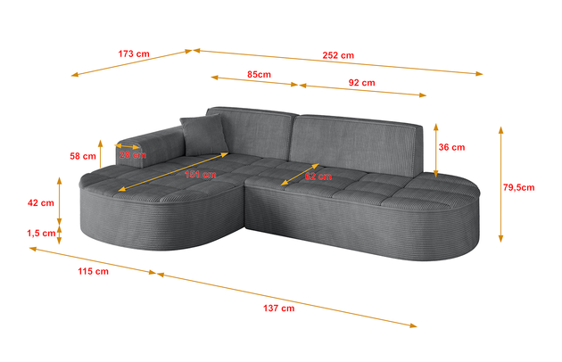 Ecksofa LIVO-L1 - 4