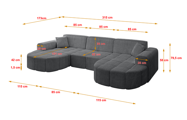 Wohnlandschaft LIVO-U1 - 4