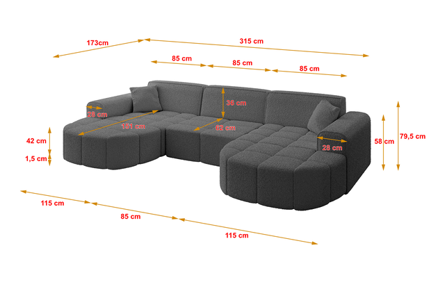Wohnlandschaft LIVO-U1 - 4