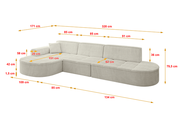 Ecksofa TARO-L2 - 4