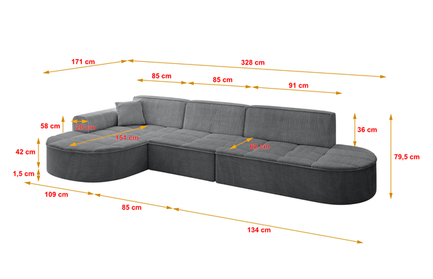 Ecksofa TARO-L2 - 4