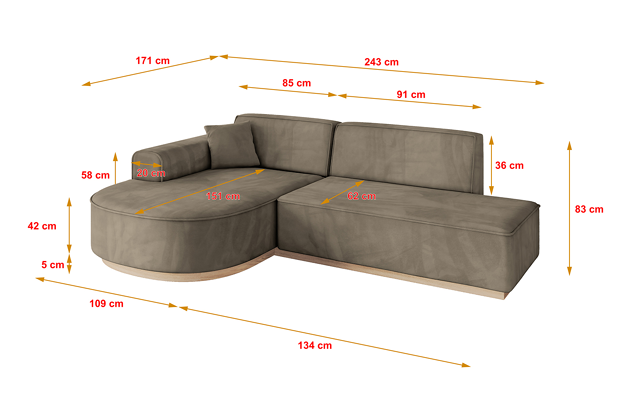 Ecksofa ARRIO-L1 - 4