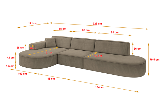 Ecksofa MARI-L2 - 4
