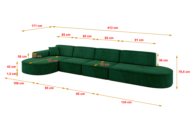 Ecksofa MARI-L3 - 4