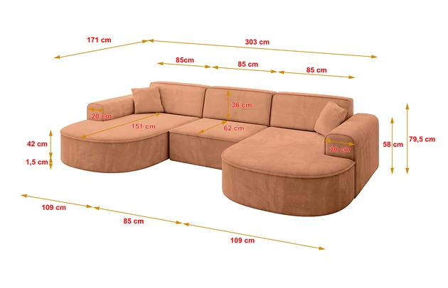 Wohnlandschaft MARI-U1 - 4