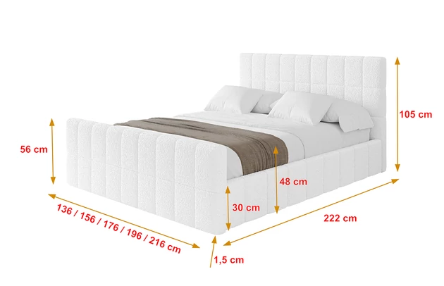 Polsterbett AMEA-Z - 4