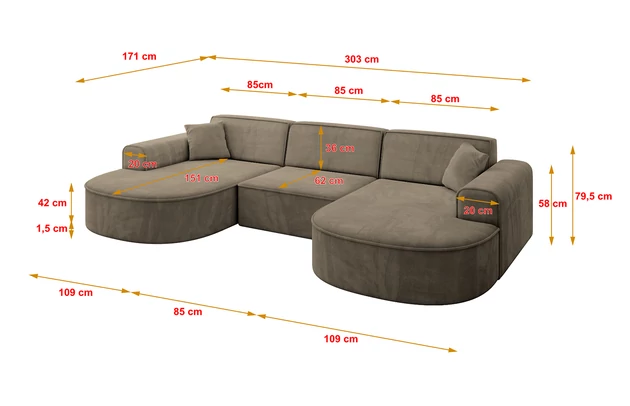 Wohnlandschaft MARI-U1 - 4