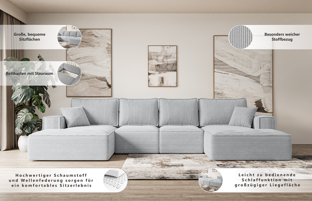 Wohnlandschaft SERRA-U - 8