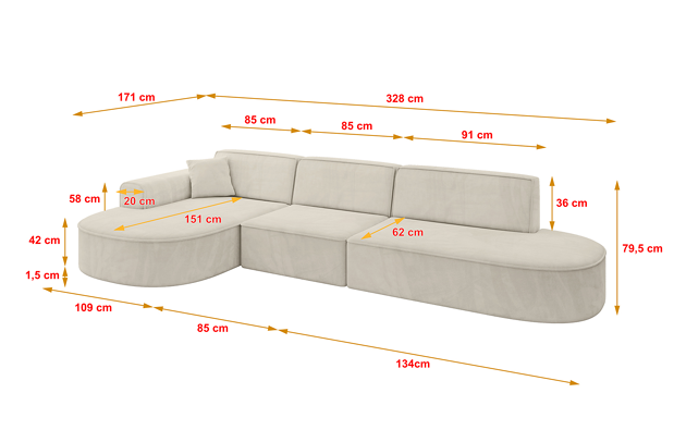 Ecksofa MARI-L2 - 4