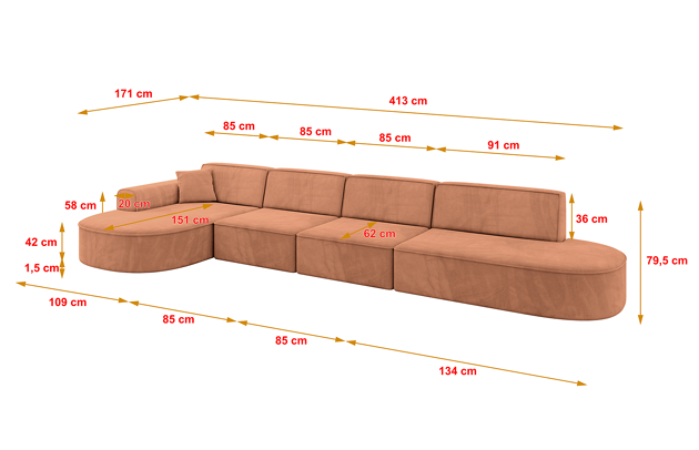 Ecksofa MARI-L3 - 4