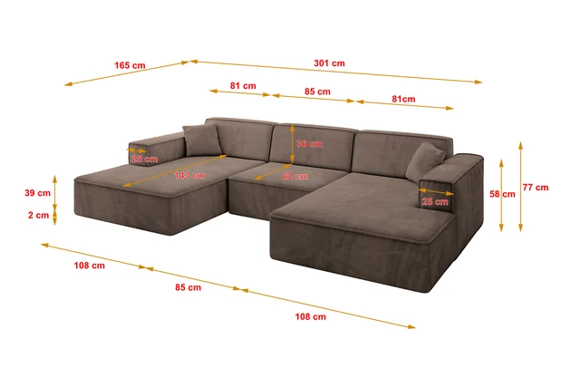 Wohnlandschaft IREA-U1-v4 - 4