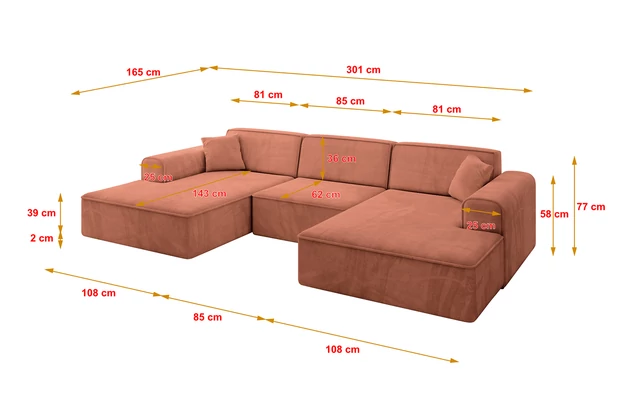 Wohnlandschaft IREA-U1-v3 - 4