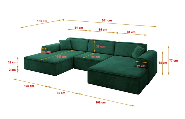 Wohnlandschaft IREA-U1-v3 - 4