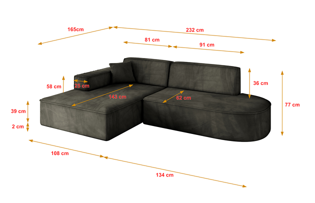 Ecksofa IREA-L1-v4 - 4