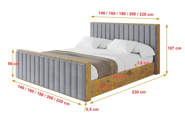 Polsterbett ENZO4-Z - 4