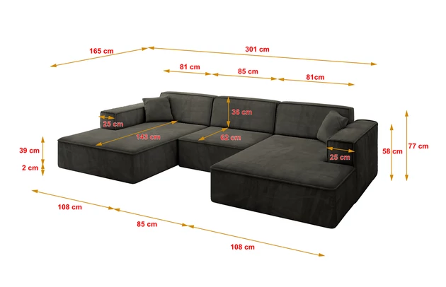 Wohnlandschaft IREA-U1-v4 - 4