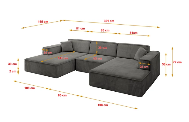 Wohnlandschaft IREA-U1-v4 - 4