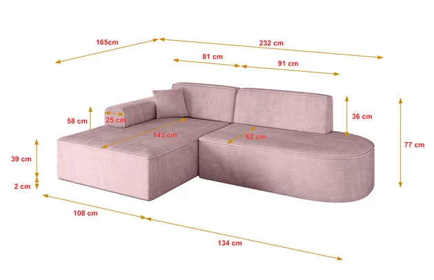 Ecksofa IREA-L1-v3 - 4