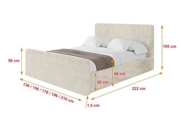 Polsterbett ALOVA-Z-v1 - 4