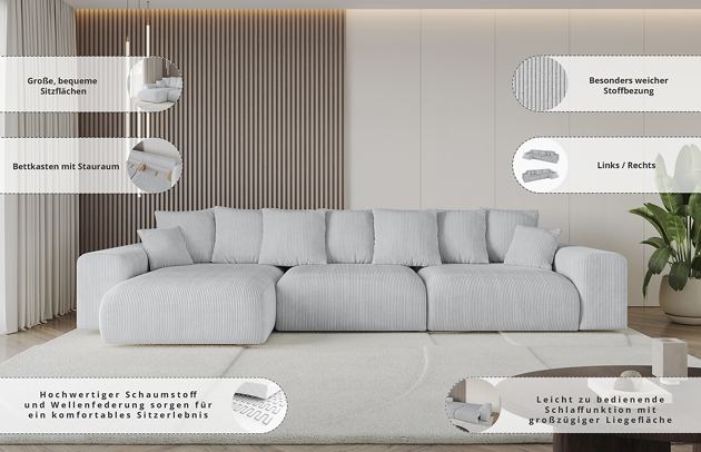 Ecksofa ESKAR-L2 - 8