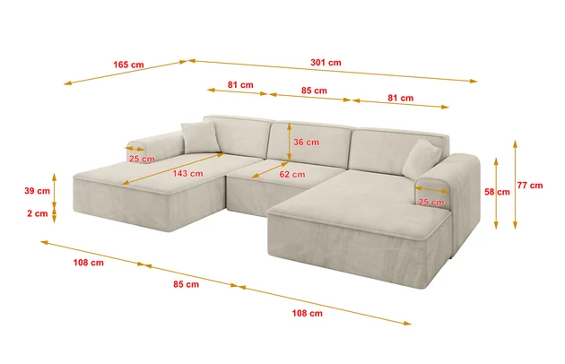 Wohnlandschaft IREA-U1-v3 - 4
