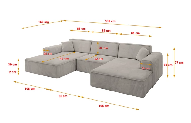 Wohnlandschaft IREA-U1-v3 - 4