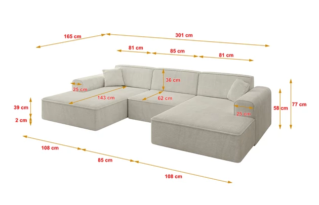 Wohnlandschaft IREA-U1-v3 - 4