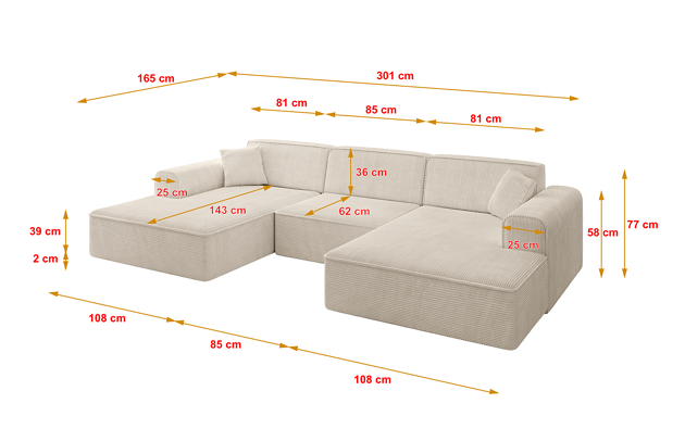 Wohnlandschaft IREA-U1-v3 - 4