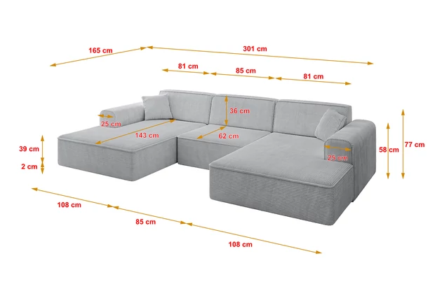 Wohnlandschaft IREA-U1-v3 - 4