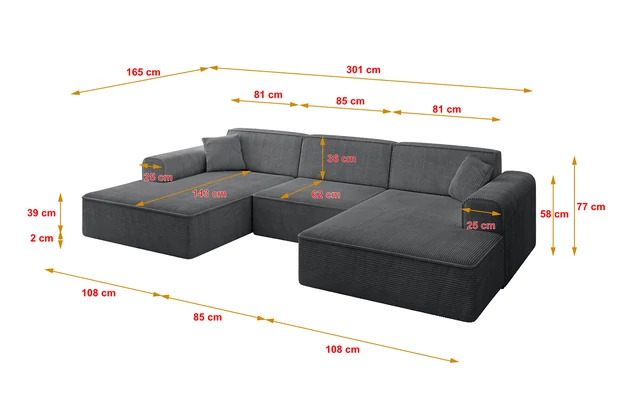 Wohnlandschaft IREA-U1-v3 - 4