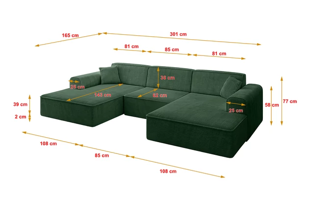 Wohnlandschaft IREA-U1-v3 - 4