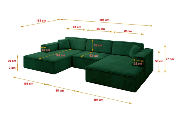 Wohnlandschaft IREA-U1-v4 - 4
