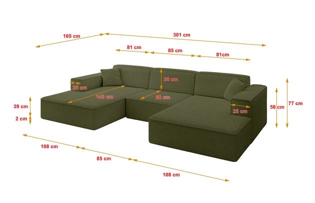 Wohnlandschaft IREA-U1-v4 - 4