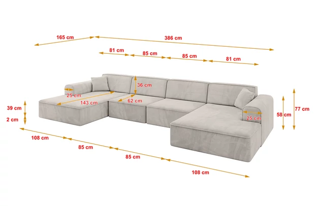 Wohnlandschaft IREA-U2-v3 - 4