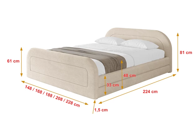 Polsterbett LERIS-Z-v1 - 4