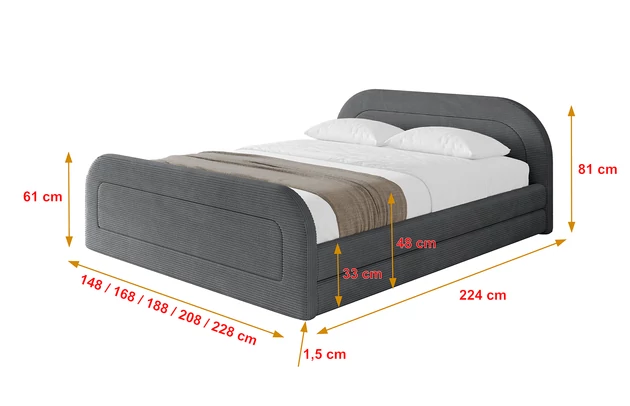 Polsterbett LERIS-Z-v1 - 4