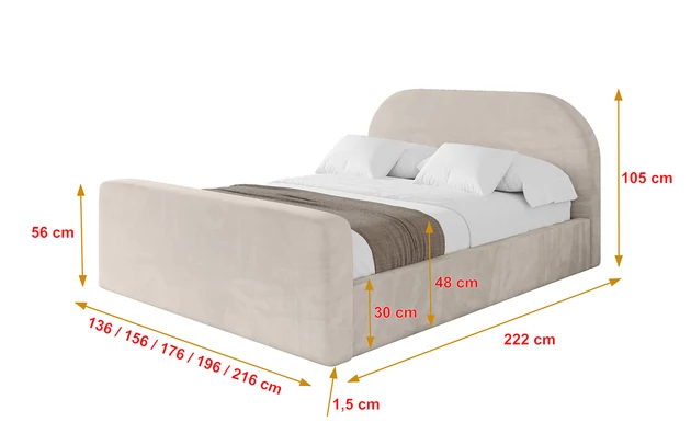 Polsterbett TIVON-Z - 4