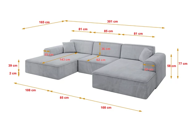 Wohnlandschaft IREA-U1-v3 - 4