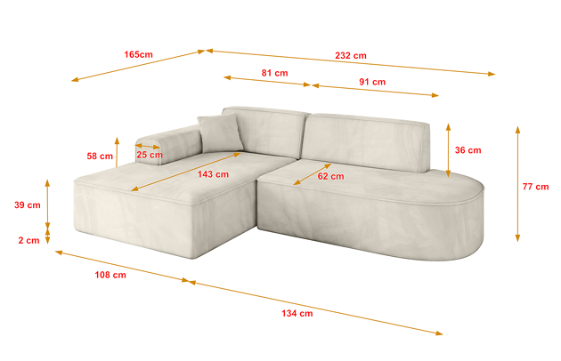 Ecksofa IREA-L1-v3 - 4