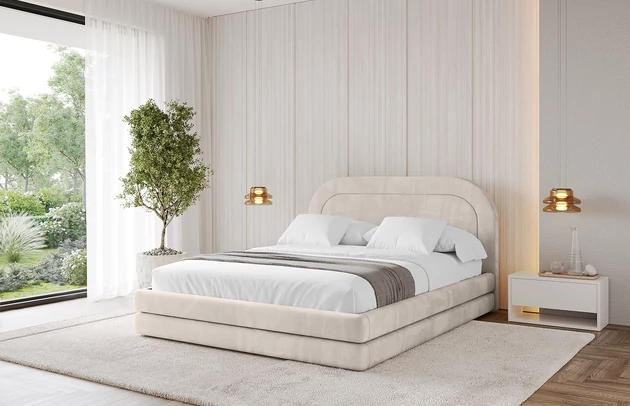 Bezug: Velvet, Farbe: Beige - Casablanca 2301, Stoffbeschreibung: Polsterstoff Casablanca: „Pet-friendly“, leicht zu reinigen (CleanBOO+), wasserabweisend mit Lotuseffekt, scheuerfest (45.000 Martindale- Zyklen), Gewicht 310g/m2 ±5 %, Zimmer: Schlafzimmer, Länge: 224 cm, Breite: 148 cm, Höhe: 110 cm, Größe: 120x200 cm, Länge der Schlaffläche: 200 cm, Breite der Schlaffläche: 120 cm, Matratze: Mit H3 / H4 Taschenfederkern Matratze, Höhe der Matratze: 25 cm, Bettkasten: Ja, Anzahl der Bettkasten: 1, Höhe der Bettkasten: 33 cm, Höhe des Kopfteils: 110 cm, Dicke des Kopfteils: 8 cm, Dicke des Fußteils: 7 cm, Gepolsterte Rückseite: Nein - 1