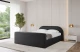 Bezug: Kunstleder, Farbe: Schwarz - Soft 11, Stoffbeschreibung: Polsterstoff SOFT:Leicht zu reinigendes Lederimitat. scheuerfest (100.000 Martindale-Zyklen). lichtecht (6). reibecht (4-5). 100%PU (Oberseite) + 75%PES mit 25%CO (Unterseite), Zimmer: Schlafzimmer, Länge: 222 cm, Breite: 136 cm, Höhe: 81 cm, Größe: 120x200 cm, Länge der Schlaffläche: 200 cm, Breite der Schlaffläche: 120 cm, Liegehöhe: 48 cm, Matratze: Mit H3 / H4 Taschenfederkern Matratze, Höhe der Matratze: 25 cm, Matratzentyp: Taschenfederkernmatratze, Bettkasten: Ja, Anzahl der Bettkasten: 1, Höhe der Bettkasten: 30 cm, Höhe des Kopfteils: 105 cm, Dicke des Kopfteils: 8 cm, Dicke des Fußteils: 7 cm, Gepolsterte Rückseite: Nein - 1