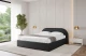 Bezug: Kunstleder, Farbe: Schwarz - Soft 11, Stoffbeschreibung: Polsterstoff SOFT:Leicht zu reinigendes Lederimitat. scheuerfest (100.000 Martindale-Zyklen). lichtecht (6). reibecht (4-5). 100%PU (Oberseite) + 75%PES mit 25%CO (Unterseite), Zimmer: Schlafzimmer, Länge: 215 cm, Breite: 136 cm, Höhe: 81 cm, Größe: 120x200 cm, Länge der Schlaffläche: 200 cm, Breite der Schlaffläche: 120 cm, Liegehöhe: 48 cm, Matratze: Mit H3 / H4 Taschenfederkern Matratze, Höhe der Matratze: 25 cm, Matratzentyp: Taschenfederkernmatratze, Bettkasten: Ja, Anzahl der Bettkasten: 1, Höhe der Bettkasten: 30 cm, Höhe des Kopfteils: 105 cm, Dicke des Kopfteils: 8 cm, Gepolsterte Rückseite: Nein - 1