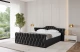 Bezug: Kunstleder, Farbe: Schwarz - Soft 11, Stoffbeschreibung: Polsterstoff SOFT:Leicht zu reinigendes Lederimitat. scheuerfest (100.000 Martindale-Zyklen). lichtecht (6). reibecht (4-5). 100%PU (Oberseite) + 75%PES mit 25%CO (Unterseite), Zimmer: Schlafzimmer, Länge: 222 cm, Breite: 136 cm, Höhe: 81 cm, Größe: 120x200 cm, Länge der Schlaffläche: 200 cm, Breite der Schlaffläche: 120 cm, Liegehöhe: 48 cm, Matratze: Mit H3 / H4 Taschenfederkern Matratze, Höhe der Matratze: 25 cm, Matratzentyp: Taschenfederkernmatratze, Bettkasten: Ja, Anzahl der Bettkasten: 1, Höhe der Bettkasten: 30 cm, Höhe des Kopfteils: 81 cm, Dicke des Kopfteils: 8 cm, Dicke des Fußteils: 7 cm, Gepolsterte Rückseite: Nein - 1