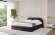 Bezug: Kunstleder, Farbe: Schwarz - Soft 11, Stoffbeschreibung: Polsterstoff SOFT:Leicht zu reinigendes Lederimitat. scheuerfest (100.000 Martindale-Zyklen). lichtecht (6). reibecht (4-5). 100%PU (Oberseite) + 75%PES mit 25%CO (Unterseite), Zimmer: Schlafzimmer, Länge: 224 cm, Breite: 148 cm, Höhe: 81 cm, Größe: 120x200 cm, Länge der Schlaffläche: 200 cm, Breite der Schlaffläche: 120 cm, Liegehöhe: 48 cm, Matratze: Mit H3 / H4 Taschenfederkern Matratze, Höhe der Matratze: 25 cm, Bettkasten: Ja, Anzahl der Bettkasten: 1, Höhe der Bettkasten: 33 cm, Höhe des Kopfteils: 81 cm, Dicke des Kopfteils: 8 cm, Dicke des Fußteils: 7 cm, Gepolsterte Rückseite: Nein - 1