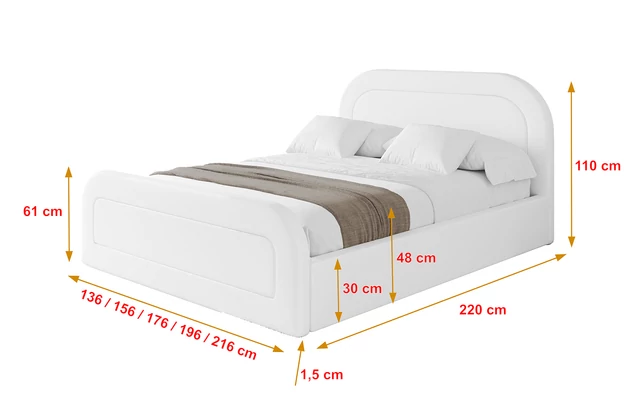 Polsterbett LERAY-Z - 4
