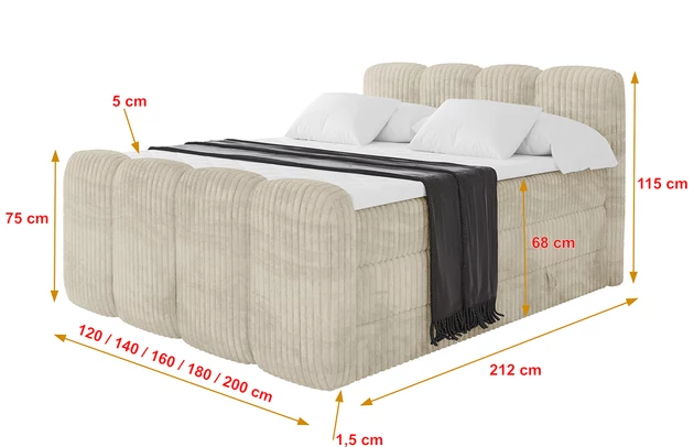 Boxspringbett NINA-Z KING - 4