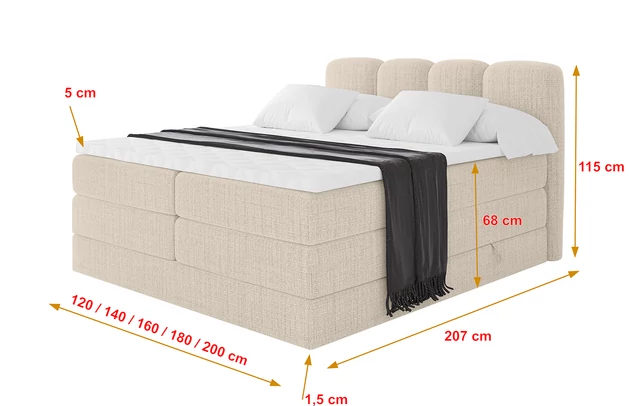 Boxspringbett NINA KING - 4
