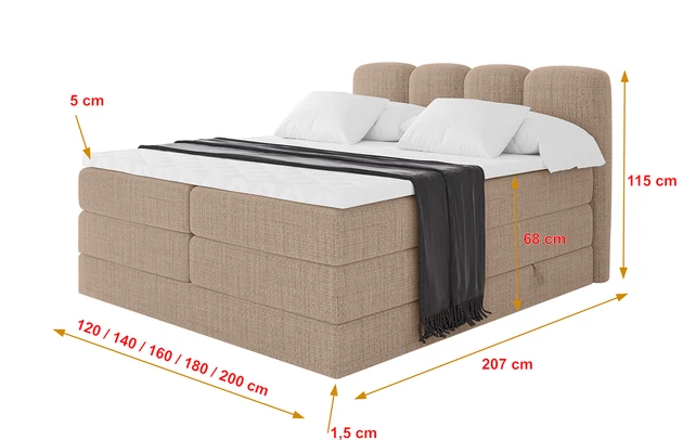 Boxspringbett NINA KING - 4