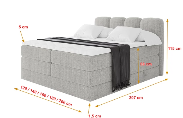 Boxspringbett NINA KING - 4
