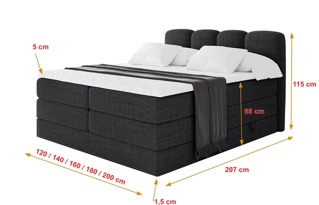 Boxspringbett NINA KING - 4